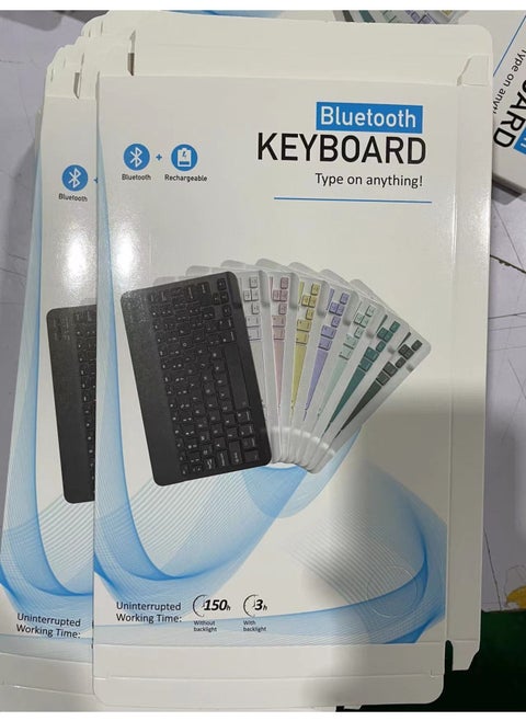 Specifications Bluetooth Keyboard Leather Case Packaging Empty Box 10 Inch Flat Keyboard Mouse Suit With Blister Color Box-Color:10 Inch Keyboard Color Box (excluding Keyboard And Mouse)