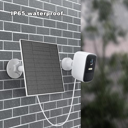EverExceed Solar Panel for Eufy Camera, 5W Solar Panel Compatible with Eufycam 3/3C/2/2 Pro/2C/2C Pro/E/E20/E40/L20/L40, Solar Charger for Eufy Camera with USB-C Port, Micro USB Adapter, IP65 Waterproof - Image 4