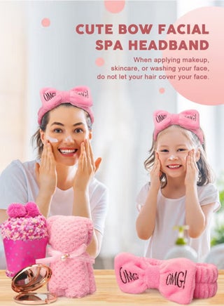 Rose Gold Spa Gift Box for Women - Bath Bombs, Scented Candles & Keychain Best Birthday, Ramadan, Special Occasion Gifts for Her/Mom/Sister (Pink 21x9.5x21 cm) - view 5