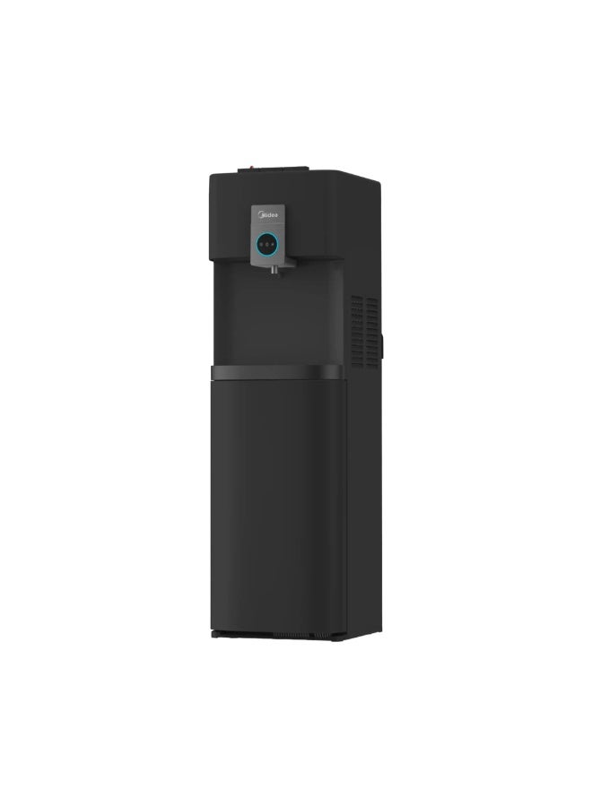 Midea Bottom Loading Water Dispenser, 3 Temperature Settings, 4L/H Cooling Capacity, Xpress Cool Technology, Child Safety Lock, EPA-Certified Antibacterial Materials, Single Tap – YL2036S(B), Black YL2036S(B)-GCC black - Image 1