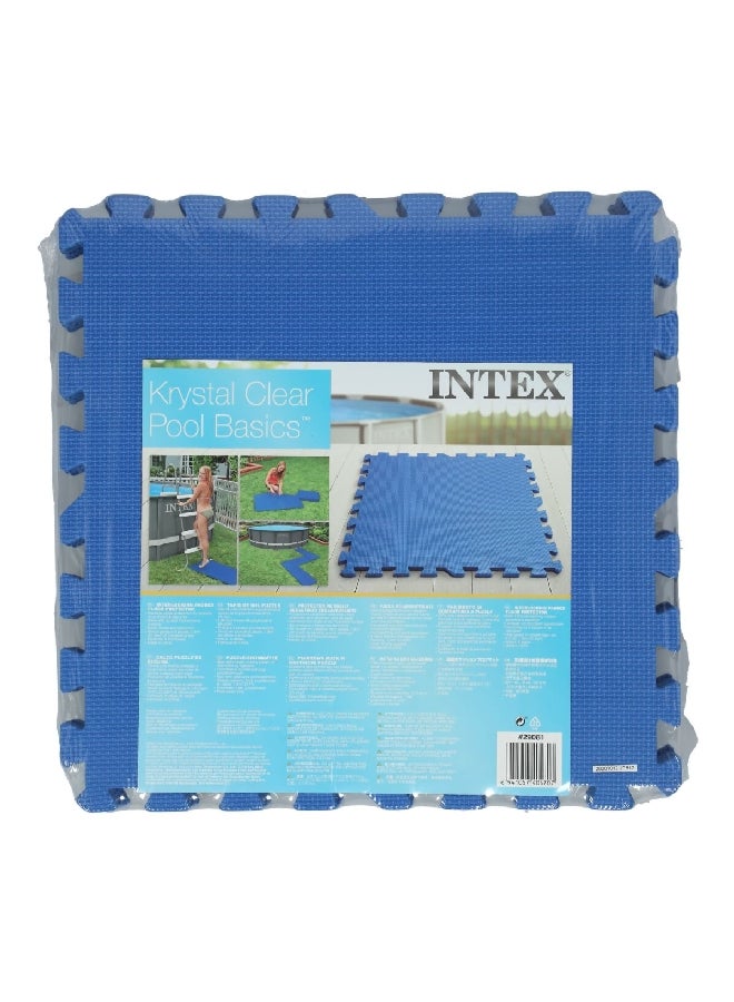 INTEX Krystal Clear Pool Basics Interlocking Padded Floor Protector Blue 3.38 x 20.5 x 20.5 Inch 29081 - Image 2