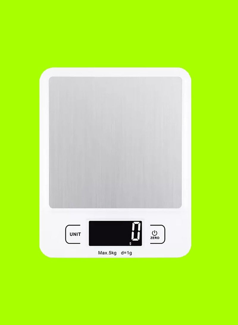 إندر ميزان مطبخ إلكتروني رقمي يعمل بالوظيفة الفارغة 5 كجم مستشعر مقياس ضغط عالي الدقة - Image 1