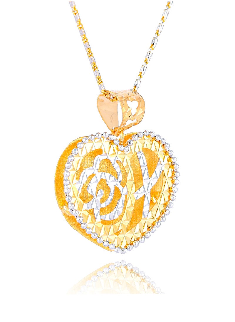 BAFLEH JEWELLERY - Majestic 22k Gold Heart Pendant - Image 1