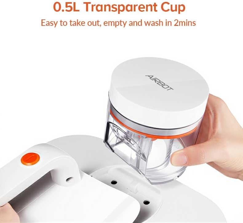 آيربوت مكنسة الأتربة Airbot للقضاء على العث CM900، مزودة بوظيفة التعقيم بالأشعة فوق البنفسجية، مكنسة لتنظيف الأسرّة، تتميز بتقنية التعقيم بالأشعة فوق البنفسجية الآمنة والفعالة، ولوحة عرض ذكية بتقنية LED، أجزاء قابلة للفك والغسيل - اللون أبيض - Image 3