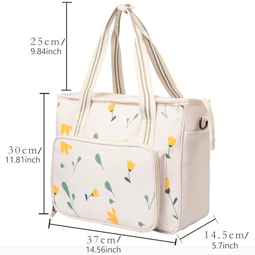 Peirich Embroidery Starter Kits, Embroidery Storage Organizer Bag with Embroidery Floss Embroidery Hoop Aida Cloth, Cross Stitch Kits for Beginner, Adults - Image 2