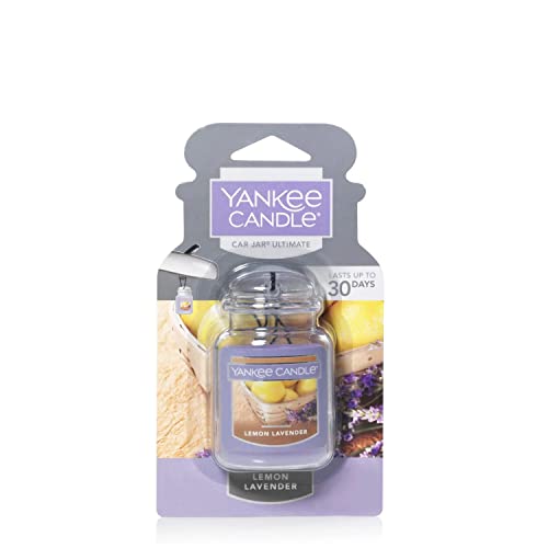 Yankee Candle Car Air Fresheners, Hanging Car Jar® Ultimate Lemon Lavender Scented, Neutralizes Odors Up To 30 Days - Image 4