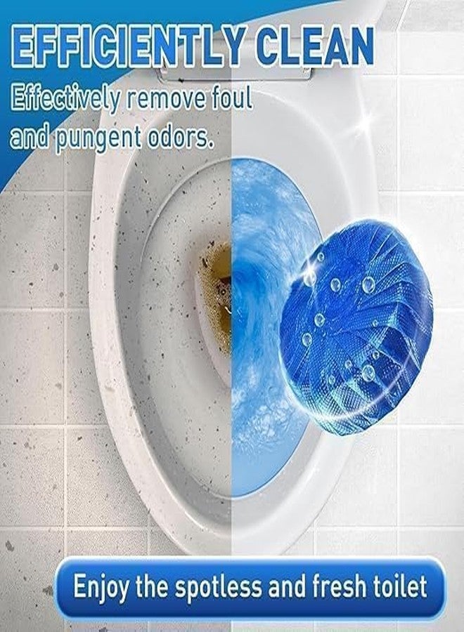 MBKOH Flush Toilet Bowl Cleaner Tablets (30 Tablet) Automatic Toilet Tank Cleaner, Blue Freshener Tablets for Stain Removal, Deodorizing & Long-Lasting Cleaning - Easy to Use, Septic Safe (30 Tablettss) - Image 5