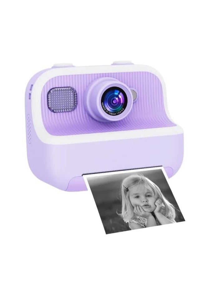 Xria DCP4 Children’s Instant Print Camera With Thermal Printer Kids Digital Photo Camera Boys & Girls Birthday Gift (Purple) - Image 2