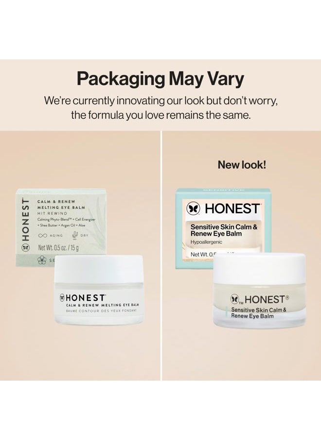 Honest Beauty Calm + Renew Anti-Aging Melting Eye Balm for Sensitive + Dry Skin | Shea Butter, Argan Oil, + Aloe | EWG Verified, Vegan + Cruelty Free | .5 fl oz  - Image 2