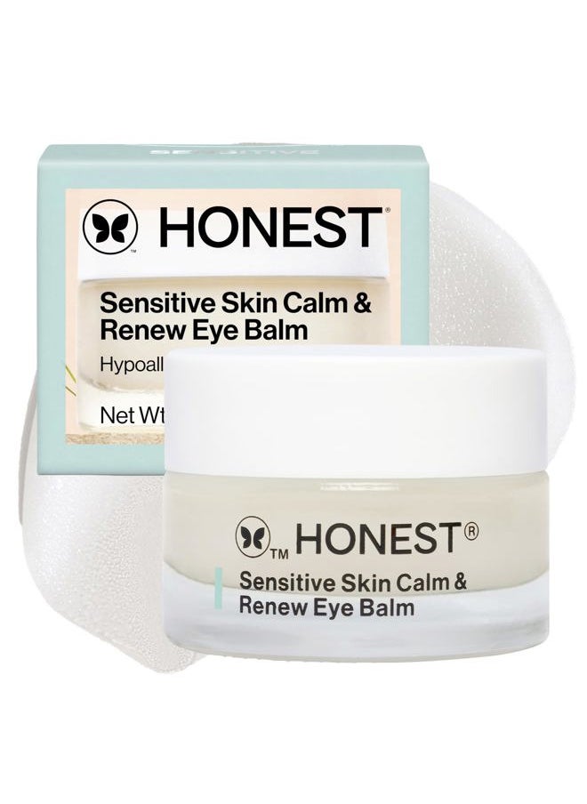 Honest Beauty Calm + Renew Anti-Aging Melting Eye Balm for Sensitive + Dry Skin | Shea Butter, Argan Oil, + Aloe | EWG Verified, Vegan + Cruelty Free | .5 fl oz  - Image 1