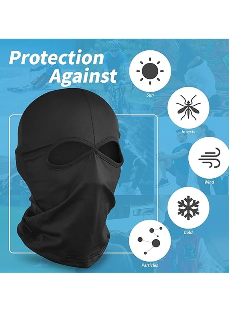 Generic 2Pcs Balaclava Head Cover Cooling Neck Gaiter UV Protector Motorcycle Ski Face Mask For  Cosplay Costume Accessories  - Image 5