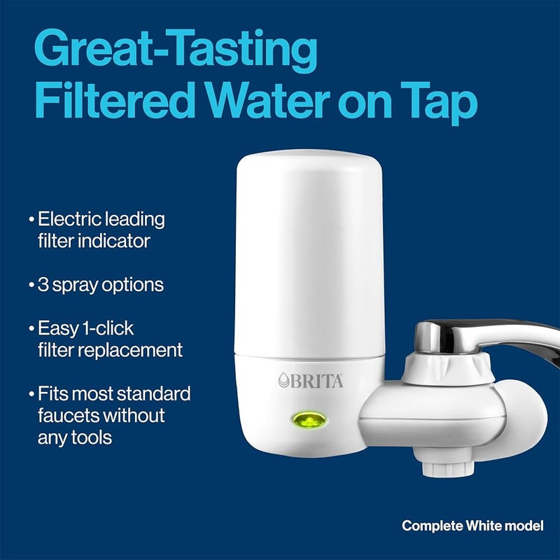 Brita Faucet Mount System Elite Replacement Filter, Reduces 99% of Lead, Made Without BPA, White, 3 Count - Image 3