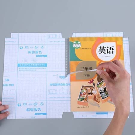 Bennort Transparent Paper Sticker Book Cover [10Pcs A4 Size] Waterproof Book Biding Cover,Self-Adhesive Book Cover Sheet for Office School Textbook Protective Case (10) - Image 3