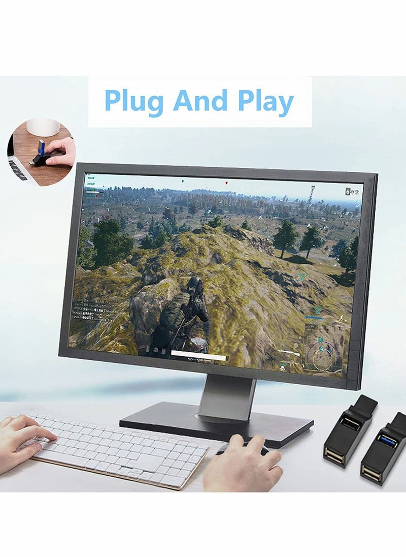 Generic - موزع USB 3.0، موزع عالي السرعة بثلاثة منافذ، يعمل بنظام التوصيل والتشغيل، لأجهزة الكمبيوتر المحمولة، ومحركات أقراص فلاش USB، والقرص الصلب المحمول، ولوحة المفاتيح، والفأرة، والقرص الصلب المحمول، والطابعة، لجميع أجهزة USB، وسهل العمل في الخارج - Image 1