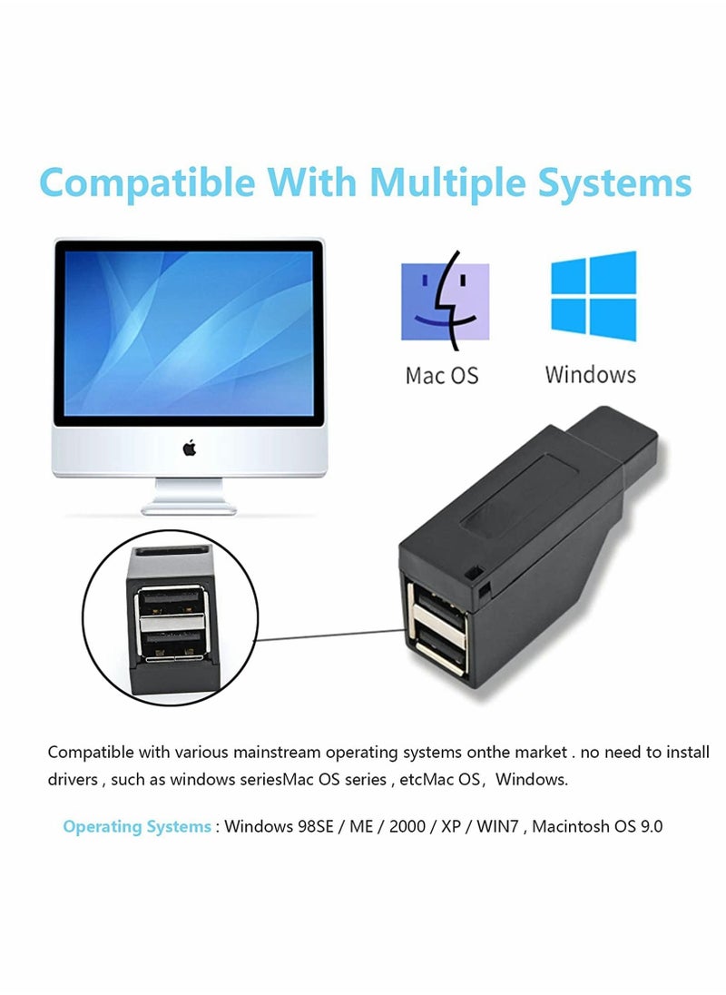 Generic - موزع USB 3.0، موزع عالي السرعة بثلاثة منافذ، يعمل بنظام التوصيل والتشغيل، لأجهزة الكمبيوتر المحمولة، ومحركات أقراص فلاش USB، والقرص الصلب المحمول، ولوحة المفاتيح، والفأرة، والقرص الصلب المحمول، والطابعة، لجميع أجهزة USB، وسهل العمل في الخارج - Image 1
