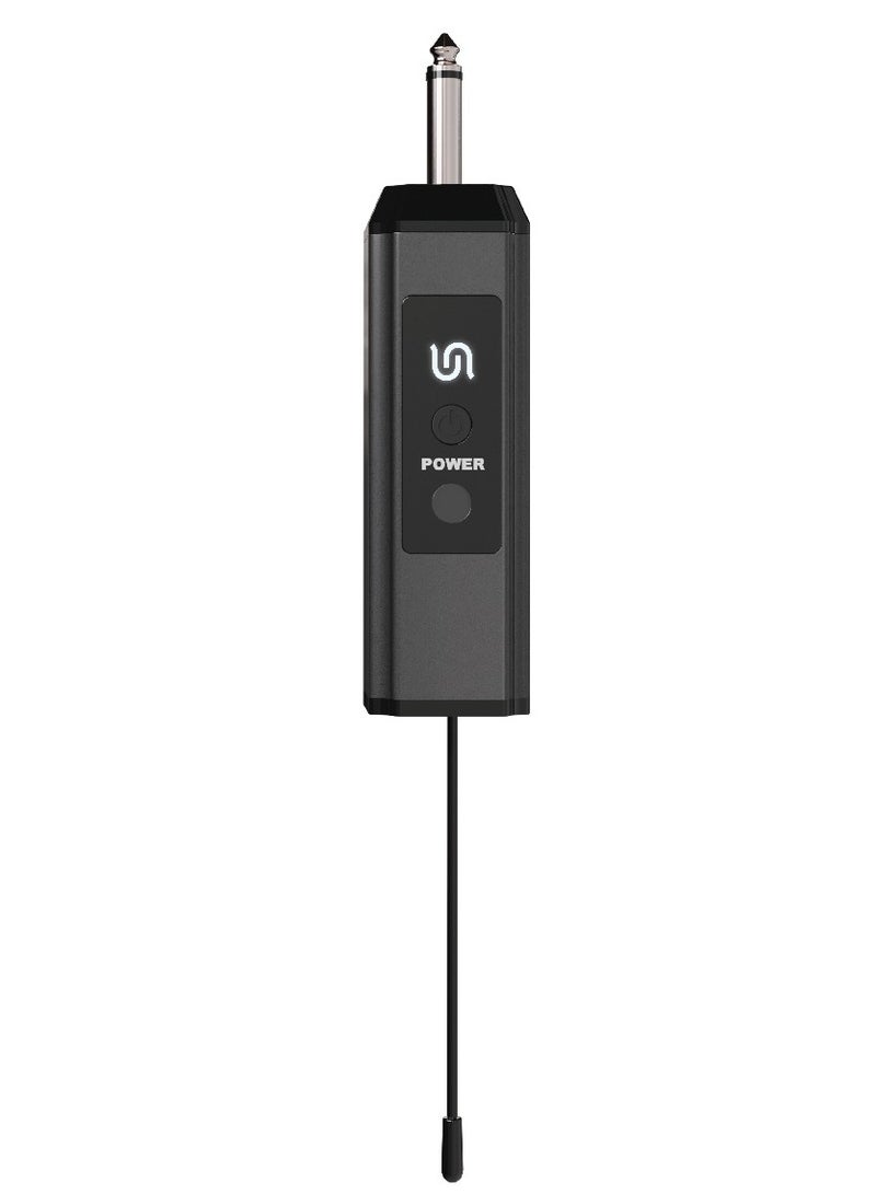 Porodo Soundtec Duo Mic Aluminum Rechargeable Wireless Microphone / High-Quality Sound / Digital Display / Ultra High Frequency / Plug & Play / Works with Karaoke Machines and Audio Systems - Black  - Image 4