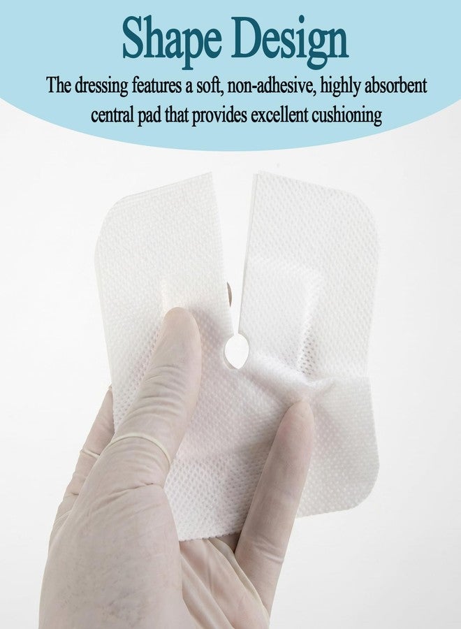 JFRHUDS 30Pcs Split Drain Adhesive Bandages,Pre-Cut Feeding Tube Covers - Image 3