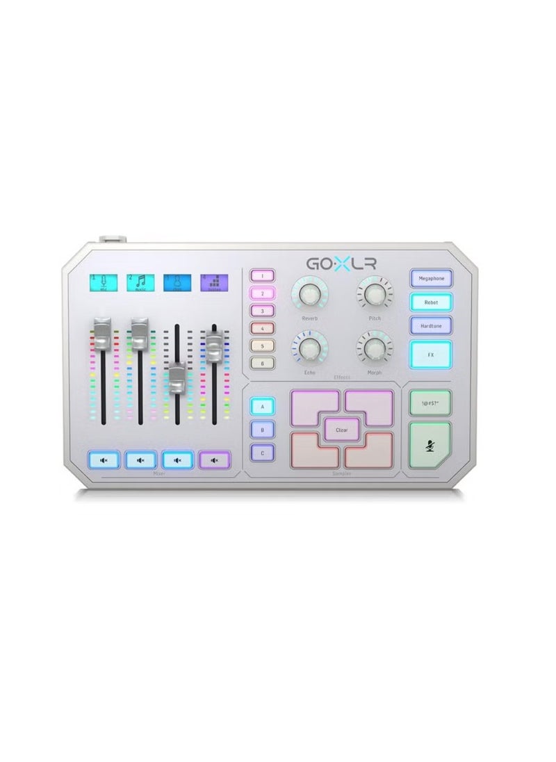 TC HELICON TC HELICON Online Broadcaster Platform with 4-Channel Mixer, Motorized Faders, Sound Board an GOXLRWhite  - Image 1