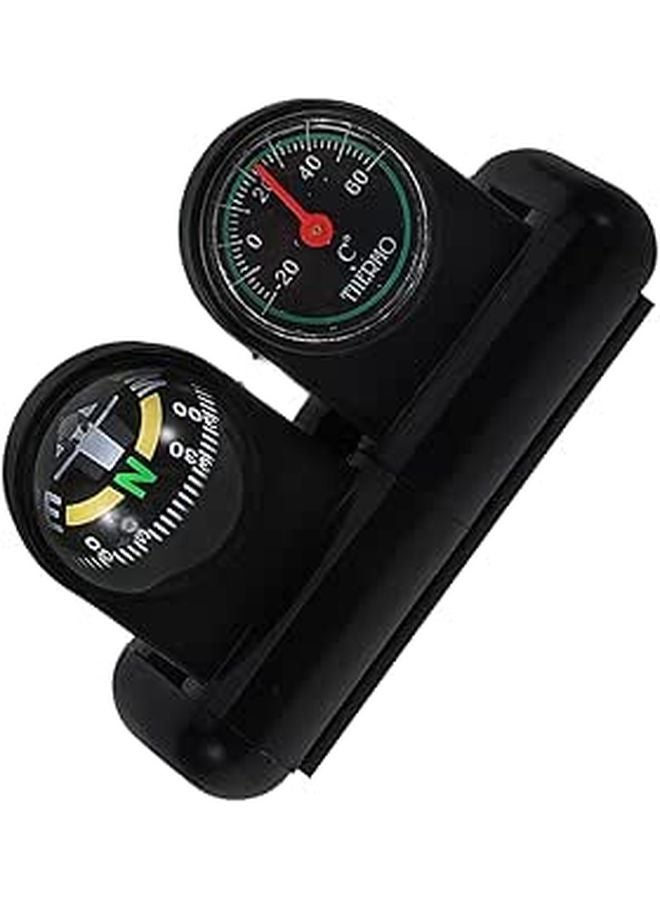 Rotatable Car Compass Thermometer Dashboard Mount Direction Indicator Ball Easy Install - Image 1