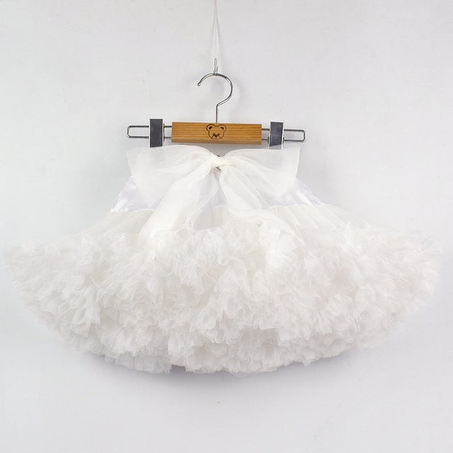 New Spring/Summer Kids Tutu Skirt White 