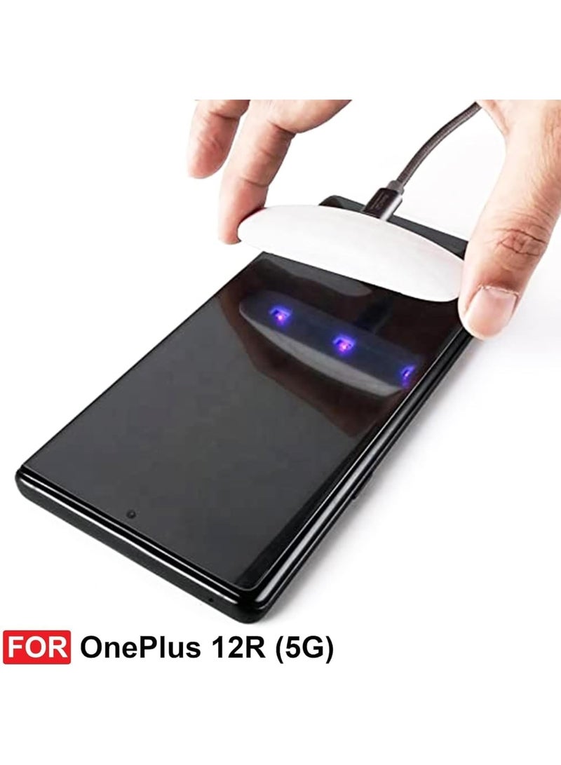 واقي شاشة من الزجاج المقسى بالاشعة فوق البنفسجية 12R (5G)، جودة فل اتش دي، تغطية من الحافة الى الحافة، مجموعة سهلة التركيب، شفاف وان بلس 12R - Image 2