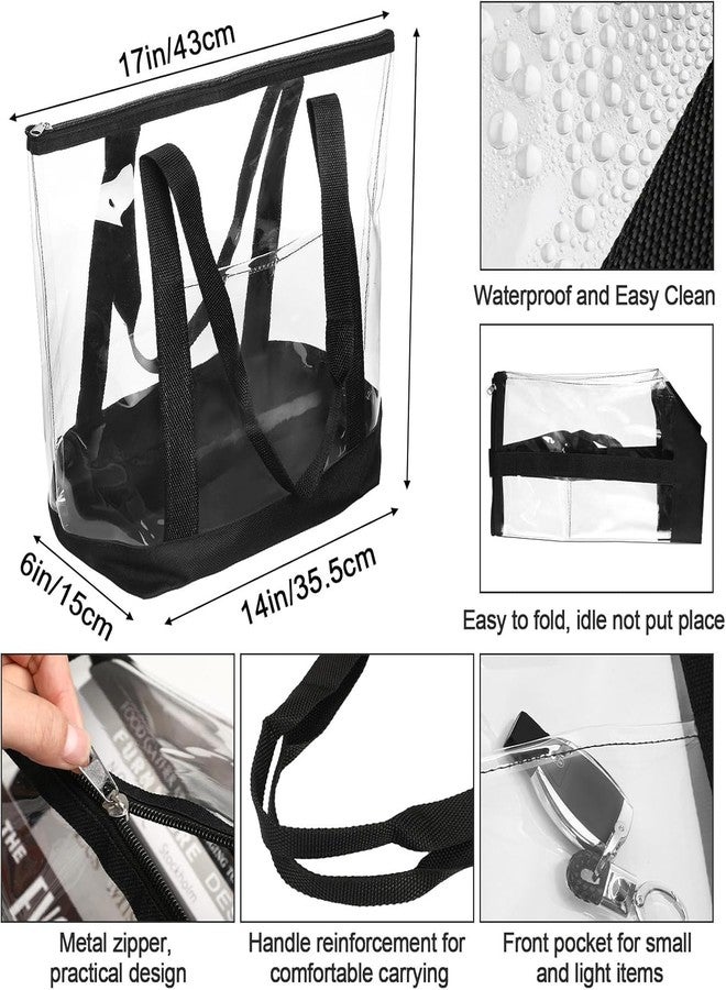 ECHSRT 2 Pack PVC Storage Pouch and Bag - Waterproof, Transparent, Multi-Purpose Organizer for Home, Travel, Office, and School Supplies (Multipurpose Cloth Storage) - Image 5