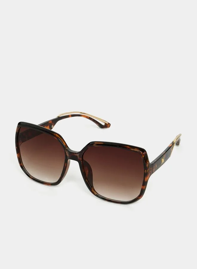 Styli Oversized Tortoise Sunglasses