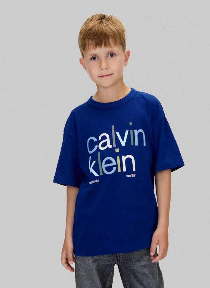 كالفن كلاين جينز Youth Graphic Crew Neck T-Shirt