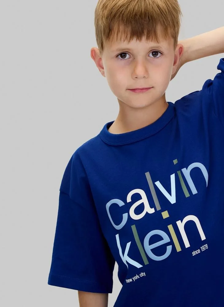 كالفن كلاين جينز Youth Graphic Crew Neck T-Shirt