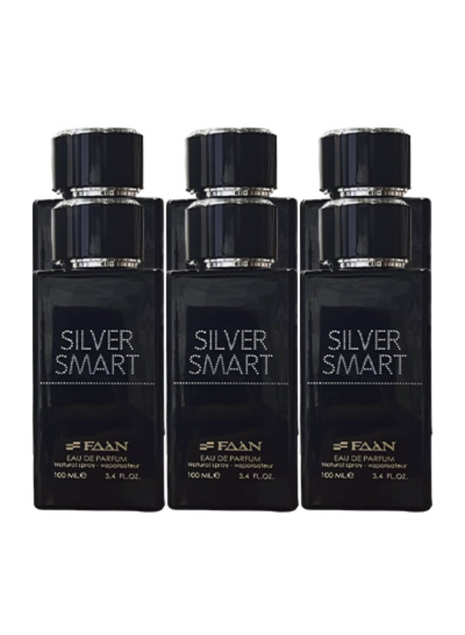 فاان 6 قطع عطر سيلفر سمارت للرجال 100 مل - Image 1
