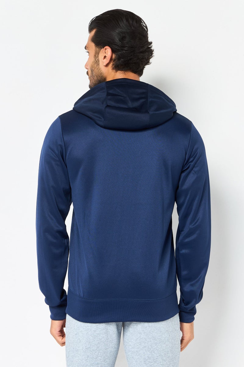 Nike Men Sportswear Fit Long Sleeve Outdoor Full Zip Sweatshirt, Navy Blue - Image 3