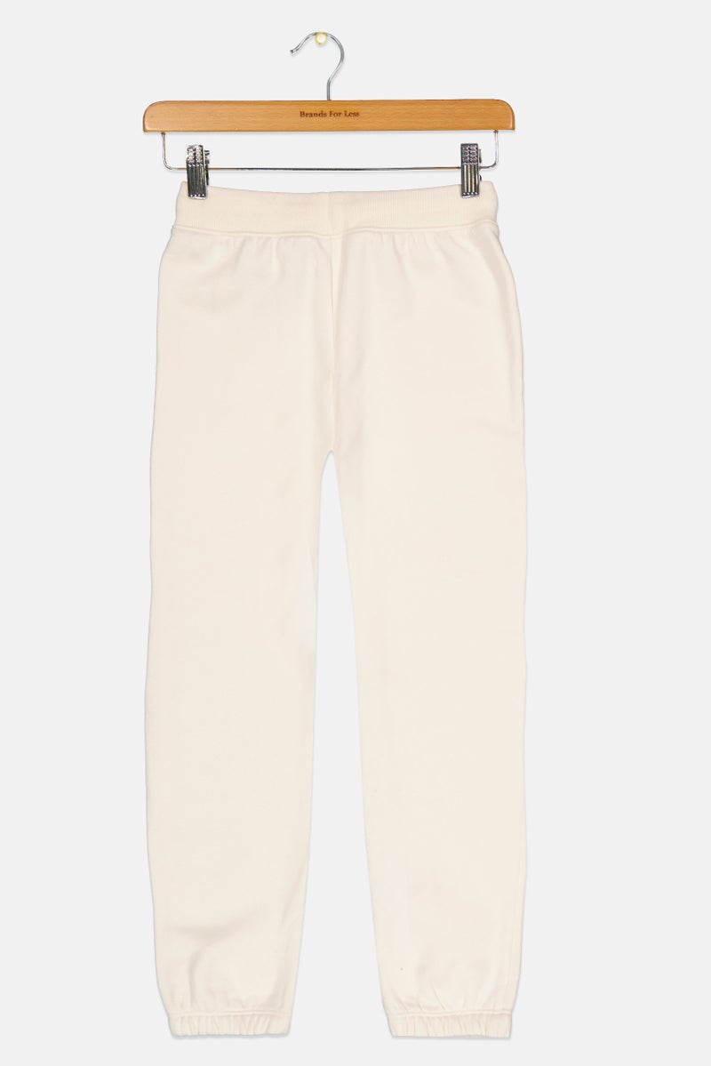 GAP Disney X Gap Kids Girl Graphic Print Drawstring Sweatpants, Off White  - Image 2