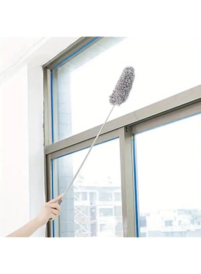 PROMASS 2pc, Small Electrostatic Microfiber Dusters, Retractable Dust Removal Brush, Dusting Brush, Reusable Washable Furniture Dust Duster For Fan, Desktop, Keyboard, Furniture, Car, Cleaning Supplies - Image 4