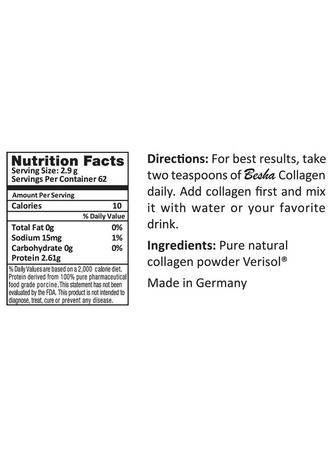 BESHA INC - Verisol Collagen Bioactive Peptides (Natural Collagen Powder) Made In Germany 2 Month Supply - Image 1