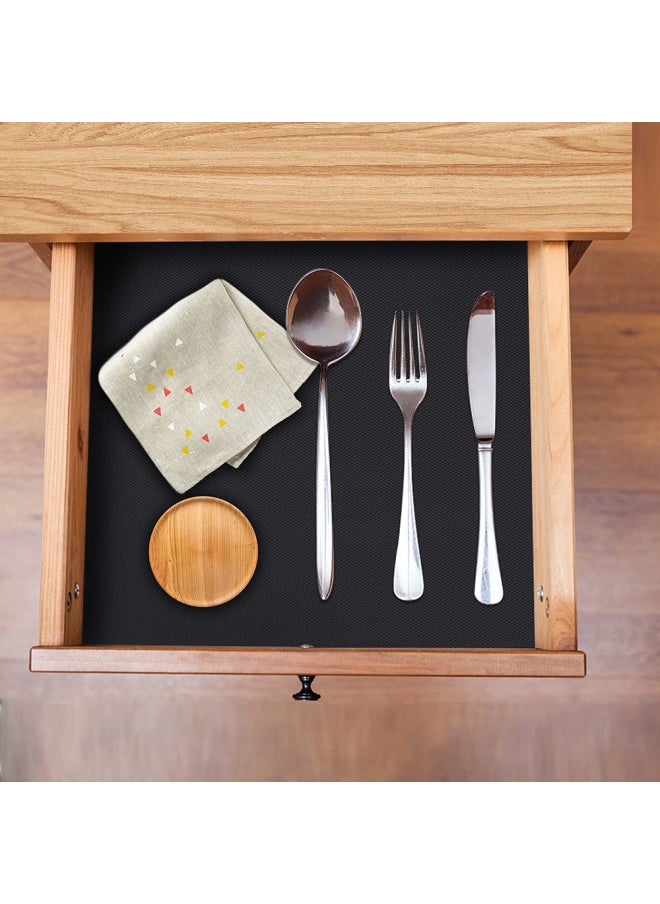 EVA Thickened Printed Table Mat Cabinet Mat Shoe Cabinet Drawer Moisture-proof Pad Paper Cuttable Kitchen Waterproof Oil-proof Pad-Color:Silver Gray Diamond Pattern-Specifications:60*500cm