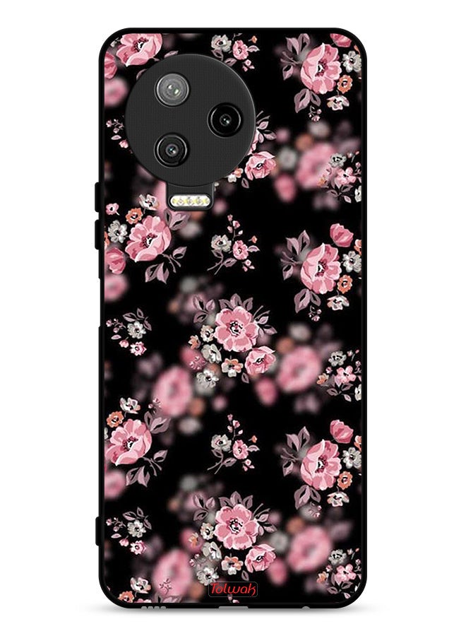 Tolwak Infinix Note 12 Pro 4G Protective Case Cover Portrait Flowers Pattern - Image 1