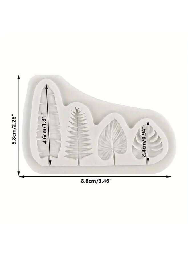 Gray Tropical Palm Turtle Leaf Silicone Mold Reusable For Resin Soap Chocolate - Image 5