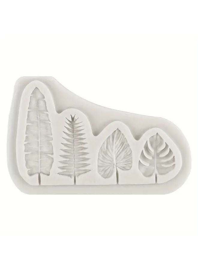 Gray Tropical Palm Turtle Leaf Silicone Mold Reusable For Resin Soap Chocolate - Image 3