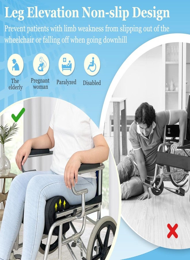 Mistuki Wheel Chair Cushions for Seniors Pommel Wedge Wheelchair Seat Belt to Prevent Forward Sliding Transport Chair Safety Strap Dementia Patient Leg Support Improves Positioning Harness Cushion - Image 3