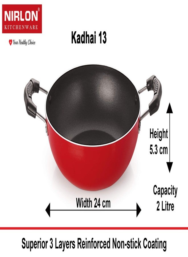 Nirlon Non Stick cookware Pot & pan Sets with bakelight Handle, CT12_KD13_TP22_CS24 - Image 3
