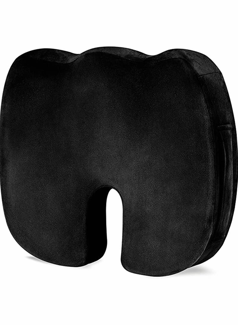 SYOSI Chair Cushions, Back Support Cushion for Office Chair, Seat Cushions, Coccyx Cushion, Office Chair Cushion, Car Seat Pad, Memory Foam Chair Cushion for Sciatica, Hemorrhoid & Back Pain  - Image 1