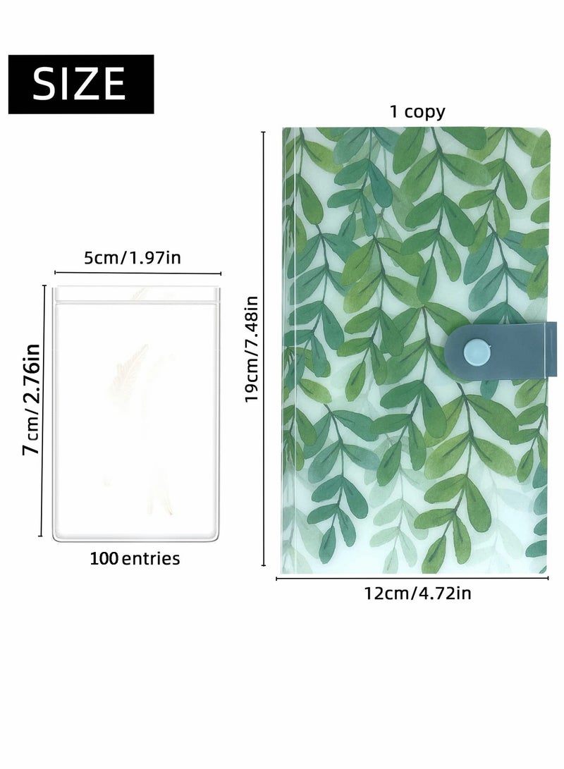 KASTWAVE Jewelry Storage Book, PVC Transparent Card Holder Rings Necklace Earring Organizer Travel Jewelry Organizer Book with 120 Pockets + 100 Pcs Small Jewelry Storage Bags - Image 4