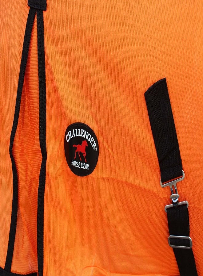 Challenger 60" Horse Mesh Summer FlySheet Spring Airflow Orange 7309 - Image 3