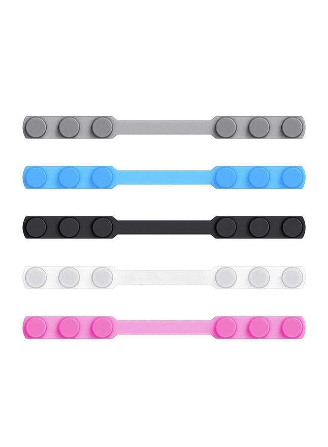 5 Pcs Mask Holder Mask Strap Extender Masks Ear Saver Adjustable Face Mask Extension Hook Protectors Ear Pain Relieved Anti-Tightening Anti-Slip Buckle for Kids Adults Silicone Mask Accessories - Image 1
