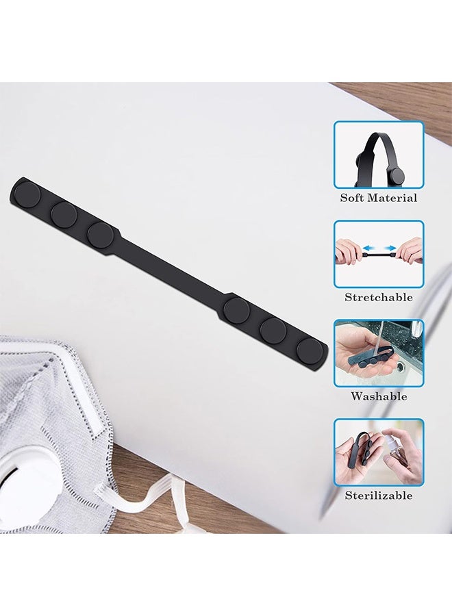 5 Pcs Mask Holder Mask Strap Extender Masks Ear Saver Adjustable Face Mask Extension Hook Protectors Ear Pain Relieved Anti-Tightening Anti-Slip Buckle for Kids Adults Silicone Mask Accessories - Image 5