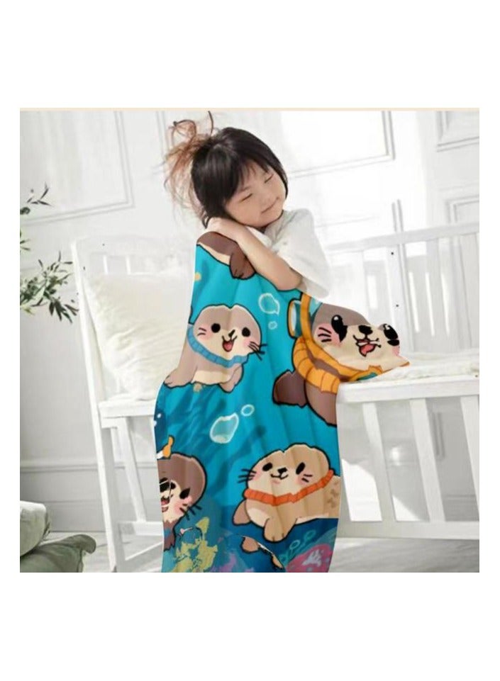 general Flannel thin blanket (warm and comfortable, suitable for sleep, gaming, dust removal and sandproof) 150cm*200cm - 733 - Image 1