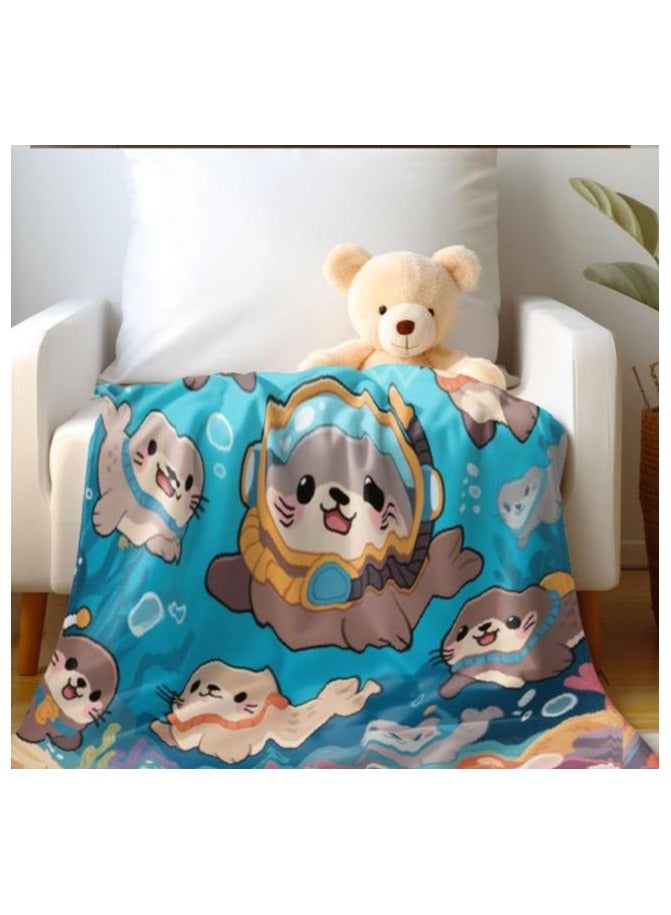 general Flannel thin blanket (warm and comfortable, suitable for sleep, gaming, dust removal and sandproof) 150cm*200cm - 733 - Image 4