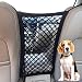 UlifeBetter 2PCS Dog Car Net Barrier Dog Net for Pet Netting for Car with Stretchable Storage Bag Universal for Cars Black High Elastic Double Layer Motorcycle Cargo Nets112 98in - Image 2