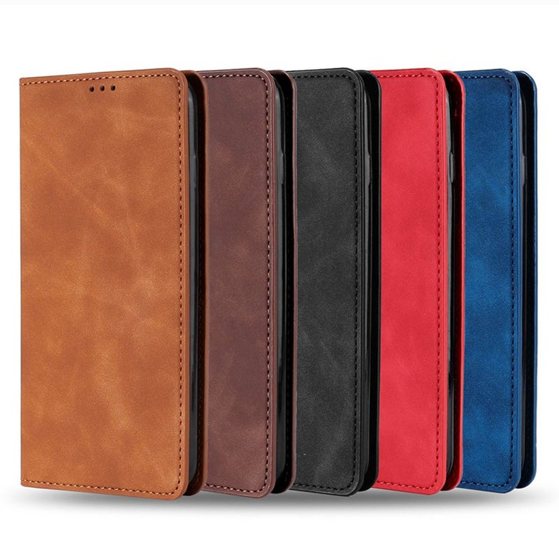 Light Brown Samsung S21 PU Leather Flip Cover Phone Case - Image 2