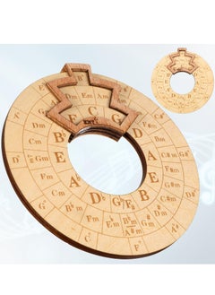 Excefore Wooden Melody Tool, Round Wooden Melody Chord Tool, Song Writing and Music Exploration Must Have Tool, Circle Of Fifths Wooden Wheel, for Guitar, Ukulele, Piano,Basslele, Piano  - Image 5
